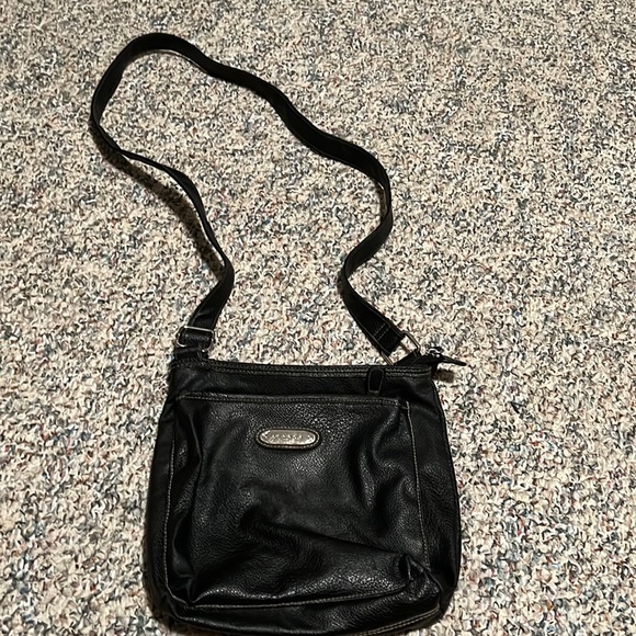 Strada Bags Black Leather Strada Crossbody Bag Poshmark